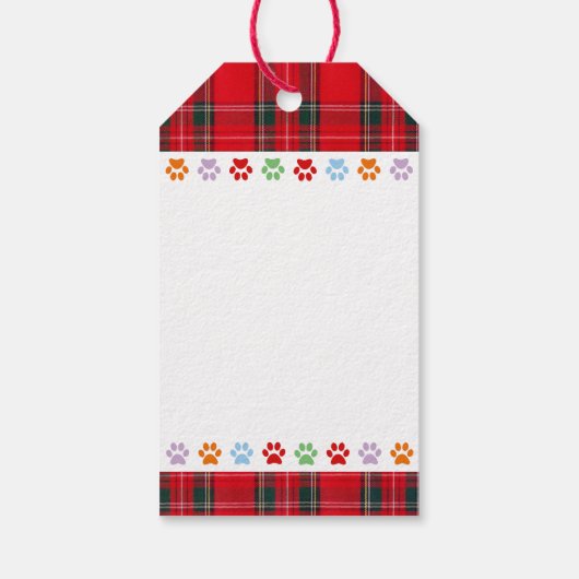 Weihnachtsschokolade Labradors Cartoon Geschenkanhänger (Rückseite)