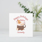 Weihnachtsschokolade und Lebkuchen (Stehend Vorderseite)