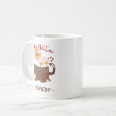 Weihnachtsschokolade und Lebkuchen Kaffeetasse (Vorderseite Links)