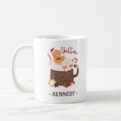 Weihnachtsschokolade und Lebkuchen Kaffeetasse (Links)