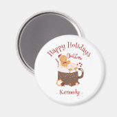 Weihnachtsschokolade und Lebkuchen Magnet (Vorderseite/Rückseite)