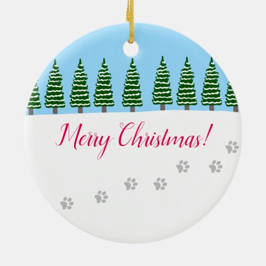 Weihnachtsschokoladen-Labrador-Weihnachtsmannmütze Keramik Ornament (Hinten)