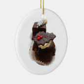 Weihnachtsschokoladendekoration Keramik Ornament (Rechts)