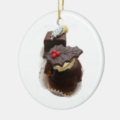 Weihnachtsschokoladendekoration Keramik Ornament (Links)