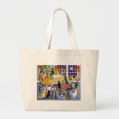 Weihnachtsschor Jumbo Stoffbeutel (Vorne)