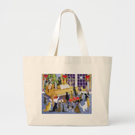 Weihnachtsschor Jumbo Stoffbeutel (Vorne)