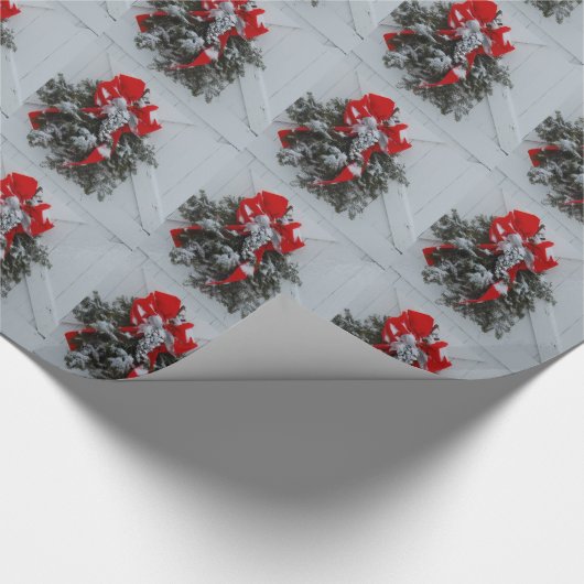 Weihnachtsschranke Geschenkpapier (Ecke)