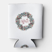 Weihnachtsschreath BELIEVE Typografie Dosenkühler (Vorderseite)