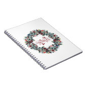 Weihnachtsschreath BELIEVE Typografie Notizblock (Rechte Seite)