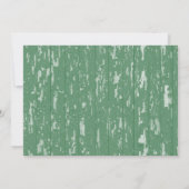 Weihnachtsschreath Goldene geometrische Probe Aben Einladung (Rückseite)