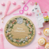 Weihnachtsschreath Seashells Starfish Sand Dollar Pappteller (Party)