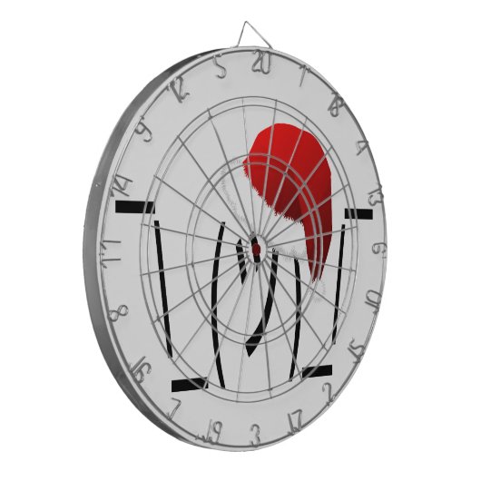 Weihnachtsschrei Dartscheibe (Vorderseite Links)
