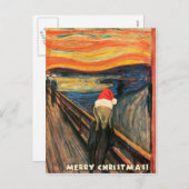 Weihnachtsschrei Feiertagspostkarte (Vorne/Hinten)