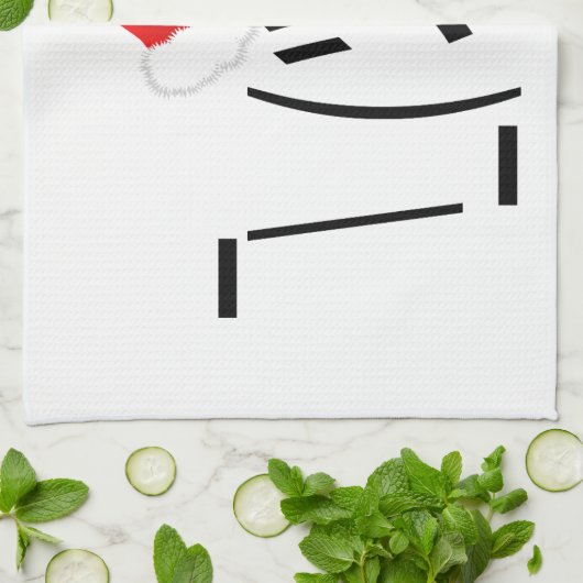 Weihnachtsschrei Geschirrtuch (Gefaltet)