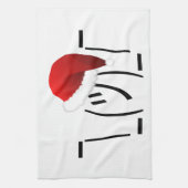 Weihnachtsschrei Geschirrtuch (Vertikal)