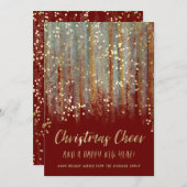 Weihnachtsschrei gestrichen Pinselstriche und Conf Feiertagskarte (Vorne/Hinten)