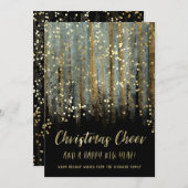 Weihnachtsschrei gestrichen Pinselstriche und Conf Feiertagskarte (Vorne/Hinten)