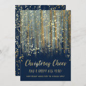 Weihnachtsschrei gestrichen Pinselstriche und Conf Feiertagskarte (Vorne/Hinten)