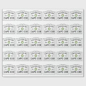 Weihnachtsschrei in Cape Cod Geschenkpapier (Flach)