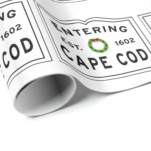 Weihnachtsschrei in Cape Cod Geschenkpapier (Rolleneckpunkt)