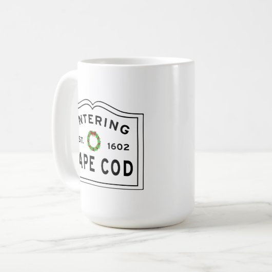 Weihnachtsschrei in Cape Cod Kaffeetasse (Vorderseite Links)