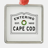 Weihnachtsschrei in Cape Cod Ornament Aus Metall (Vorne)