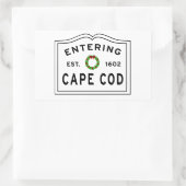 Weihnachtsschrei in Cape Cod Rechteckiger Aufkleber (Tasche)