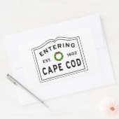 Weihnachtsschrei in Cape Cod Rechteckiger Aufkleber (Umschlag)