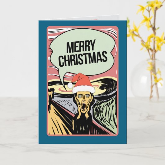 Weihnachtsschrei Karte (Gelbe Blume)