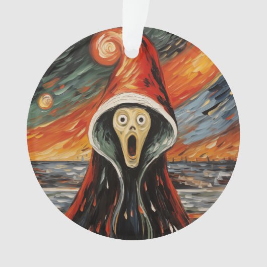 Weihnachtsschrei Ornament (Vorderseite)