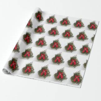 Weihnachtsschrei und Bow im Stall Geschenkpapier