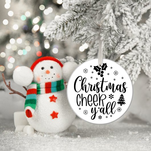 Weihnachtsschrei y'all keramik ornament