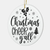 Weihnachtsschrei y'all keramik ornament (Links)