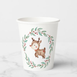 Weihnachtsschrei zum ersten Geburtstag Pappbecher