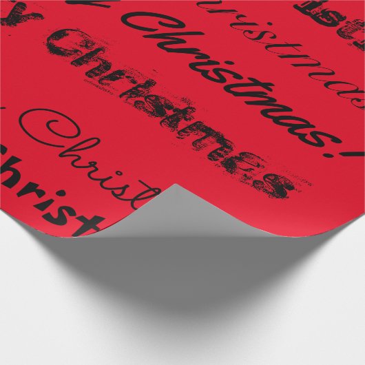Weihnachtsschreiben für mehrere Schriftart Geschenkpapier (Ecke)