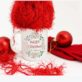 Weihnachtsschreiben und Skript | Frohe Weihnachten Kaffeetasse