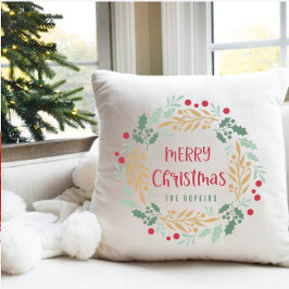 Weihnachtsschreiben und Skript | Frohe Weihnachten Kissen