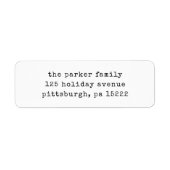 Weihnachtsschreiberin | Schwarz und Weiß (Vorne)