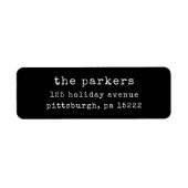 Weihnachtsschreiberin | Schwarze Rücksendeadresse (Vorne)