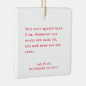 Weihnachtsschreibmaschine | Personalisierter Text Keramikornament (Rechts)