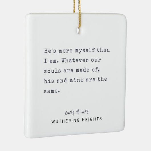 Weihnachtsschreibmaschine | Personalisierter Text Keramikornament (Rechts)