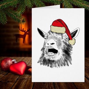 Weihnachtsschreiende Ziege
