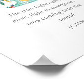 Weihnachtsschrift Kunst - Matte Poster (Ecke)