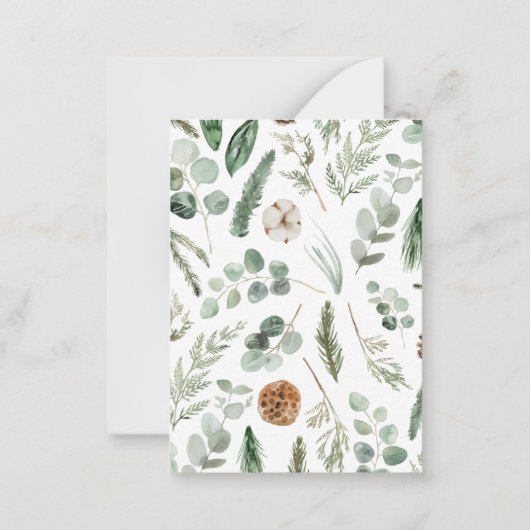 Weihnachtsschrift Mitteilungskarte (Rückseite)