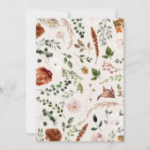 Weihnachtsschrift rustikal feiertagskarte (Rückseite)