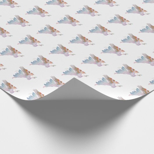 Weihnachtsschrott Papier-Engel Geschenkpapier (Ecke)