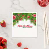 Weihnachtsschrott und Rote Bulben und Presseartike Serviette (Beispiel)