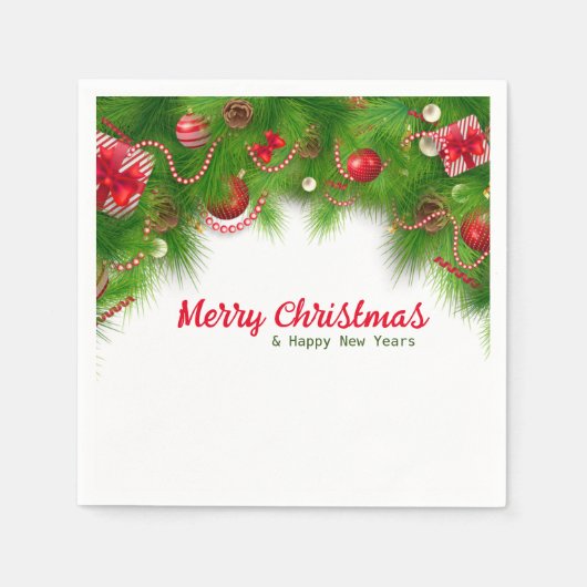 Weihnachtsschrott und Rote Bulben und Presseartike Serviette (Vorderseite)