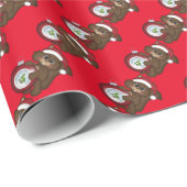 Weihnachtsschurke Eichhörnchen Holiday Packpapier (Rolleneckpunkt)