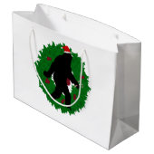 Weihnachtsschurke Große Geschenktüte (Rückseite Schrägansicht)